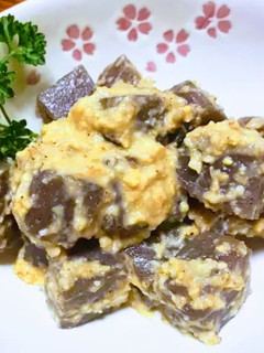 こんにゃくの胡麻味噌和え♪-レシピのメイン写真