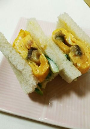 骨なしサバ厚焼きたまごサンドきゅうり挟み-レシピのメイン写真