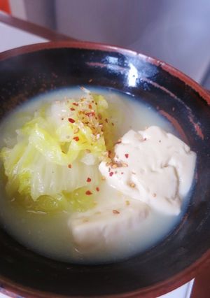 【麻辣味】白菜と豆腐のとろとろ鍋-レシピのメイン写真
