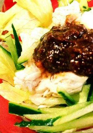 鶏ささみ肉の棒々鶏サラダ-レシピのメイン写真