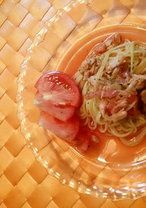 ジュースDe冷製トマトパスタ-レシピのメイン写真