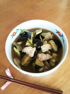 茄子と鶏肉とお揚げさんの炊いたん☆-レシピのメイン写真