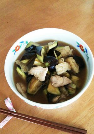 茄子と鶏肉とお揚げさんの炊いたん☆-レシピのメイン写真