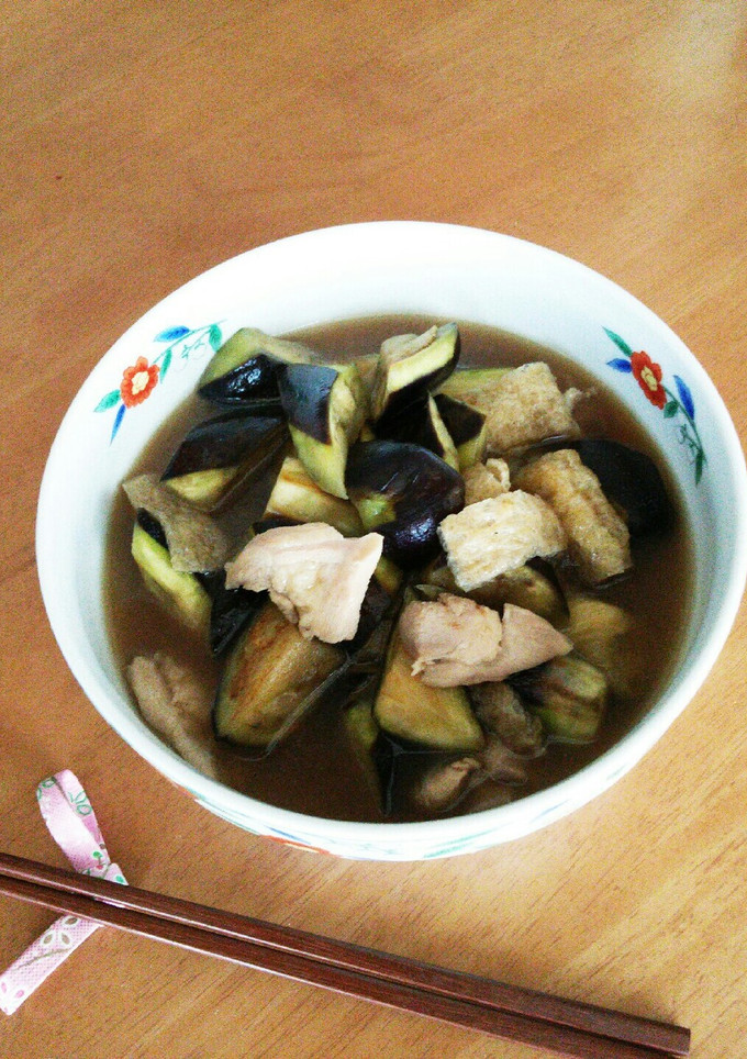 茄子と鶏肉とお揚げさんの炊いたん☆-レシピのメイン写真