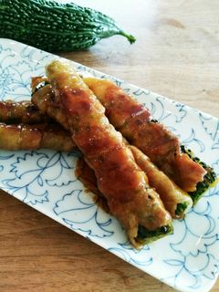 ゴーヤの豚肉巻き-レシピのメイン写真