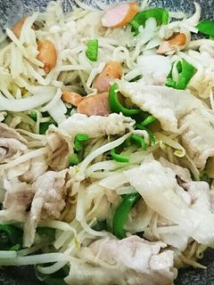 簡単豚もやし炒め-レシピのメイン写真