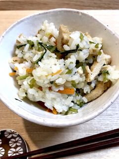 栄養満点♪かぶっ葉ごはん♡(混ぜご飯)-レシピのメイン写真