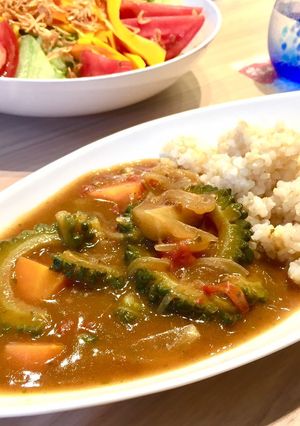 夏野菜モリンガ入りゴーヤカレー-レシピのメイン写真