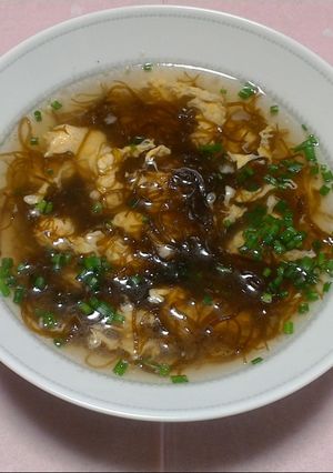 ヘルシー美味しい！もずくのかきたまスープ-レシピのメイン写真