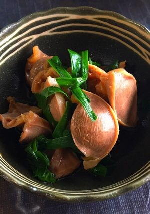 麺つゆに漬けるだけ☆砂肝とニラの醤油漬け-レシピのメイン写真