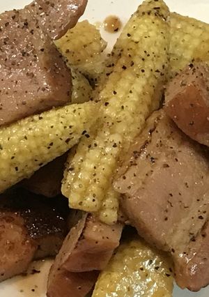 ヤングコーンのバター醤油炒め-レシピのメイン写真