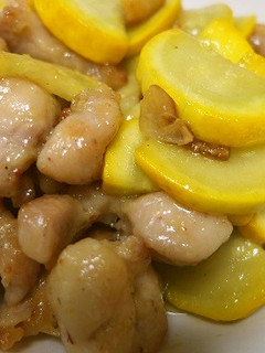 夏野菜と鶏肉のレモンバターソテー-レシピのメイン写真