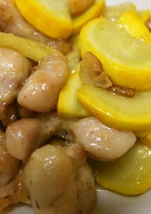 夏野菜と鶏肉のレモンバターソテー-レシピのメイン写真