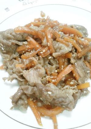 豚肉とにんじんのきんぴら☆ご飯が進む♪-レシピのメイン写真