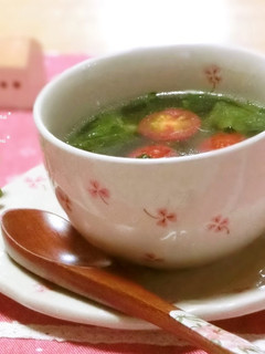 ☆つるむらさきのシャンタンスープ☆-レシピのメイン写真