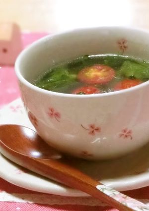 ☆つるむらさきのシャンタンスープ☆-レシピのメイン写真