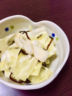 簡単もう一品!塩こんキャベツ-レシピのメイン写真