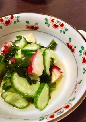 簡単もう一品！きゅうりとわかめの酢の物-レシピのメイン写真