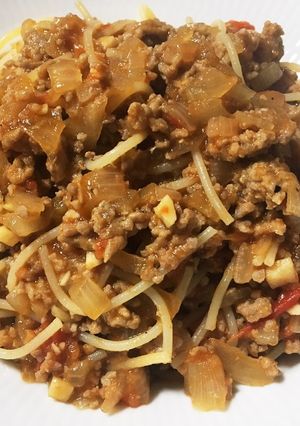 お肉たっぷりボロネーゼ-レシピのメイン写真