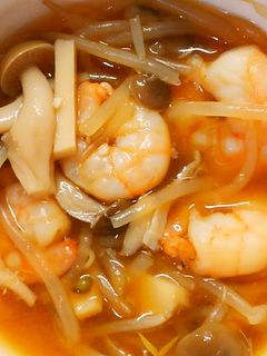 ランチに海老とキノコ もやしの中華スープ-レシピのメイン写真