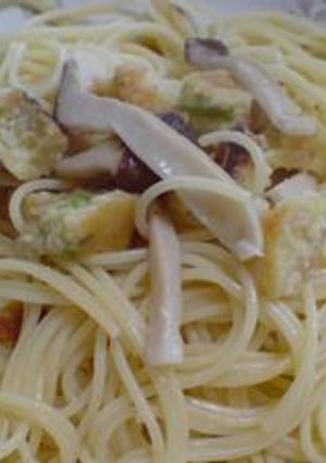 鶏団子とエリンギの柚子胡椒パスタ-レシピのメイン写真