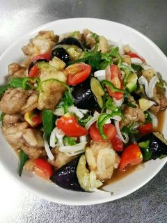 夏野菜たっぷり鶏肉の南蛮漬け*-レシピのメイン写真