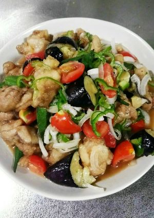 夏野菜たっぷり鶏肉の南蛮漬け＊-レシピのメイン写真
