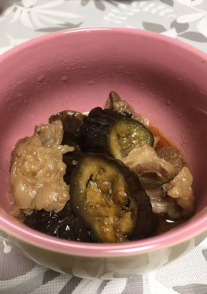 茄子と牛スジの煮物-レシピのメイン写真