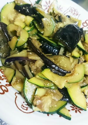 ナスとズッキーニの夏野菜炒め-レシピのメイン写真