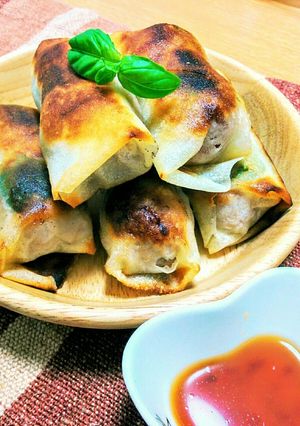 ミニトマトと豚肉のアジアン春巻き-レシピのメイン写真