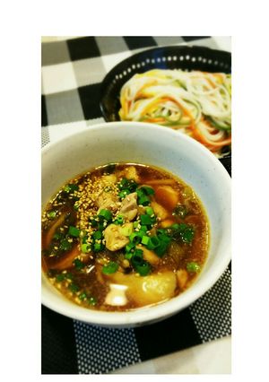 超簡単♪具だくさん鶏つけ汁-レシピのメイン写真
