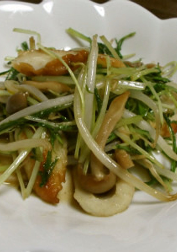ちくわと水菜の炒め物-レシピのメイン写真