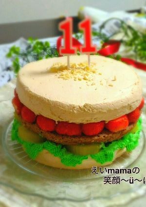 ハンバーガーケーキ-レシピのメイン写真