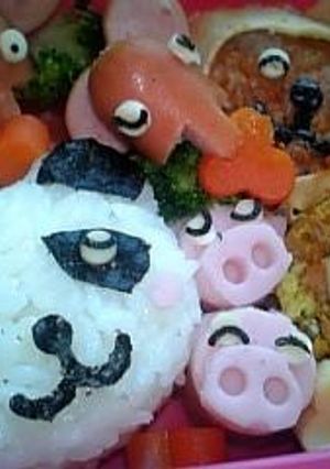わくわく動物園(キャラ弁当)-レシピのメイン写真