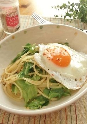 卵とキャベツのアジアンワンポットパスタ-レシピのメイン写真