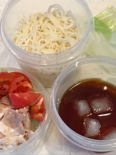 暑い夏に!そうめん、冷豚しゃぶ弁当♪-レシピのメイン写真