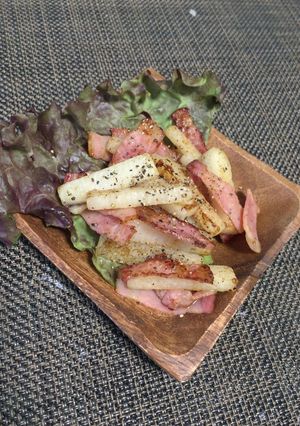 長いもとベーコンのバター醤油-レシピのメイン写真