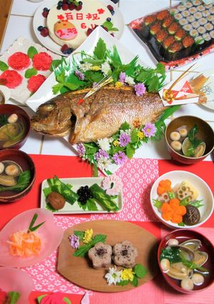 我が家の長女お食い初めメニュー　-レシピのメイン写真
