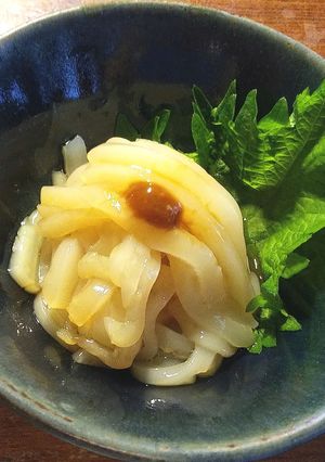 いかの刺身 青唐辛子焼酎-レシピのメイン写真
