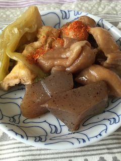 旨くてゴメン糖質制限的鶏皮の炊飯器煮込み-レシピのメイン写真