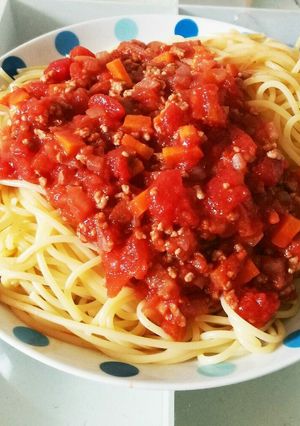 手作りミートソーススパゲッティー-レシピのメイン写真