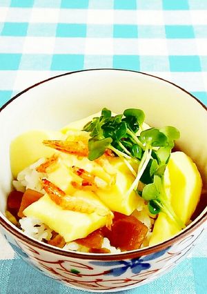 たまご豆腐丼☆福神漬け入り♪-レシピのメイン写真