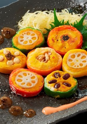 【米粉】もちもちパンプキンバーグ-レシピのメイン写真