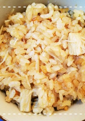 めんつゆで簡単！えのきの炊き込みごはん-レシピのメイン写真