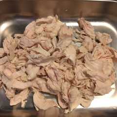 筋肉鶏の美味しい茹で方（しっとり♪）-レシピのメイン写真