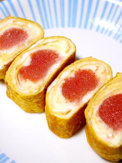 味付けいらず!明太子チーズin卵焼き-レシピのメイン写真
