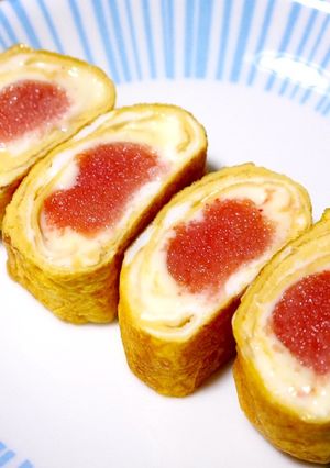味付けいらず！明太子チーズin卵焼き-レシピのメイン写真