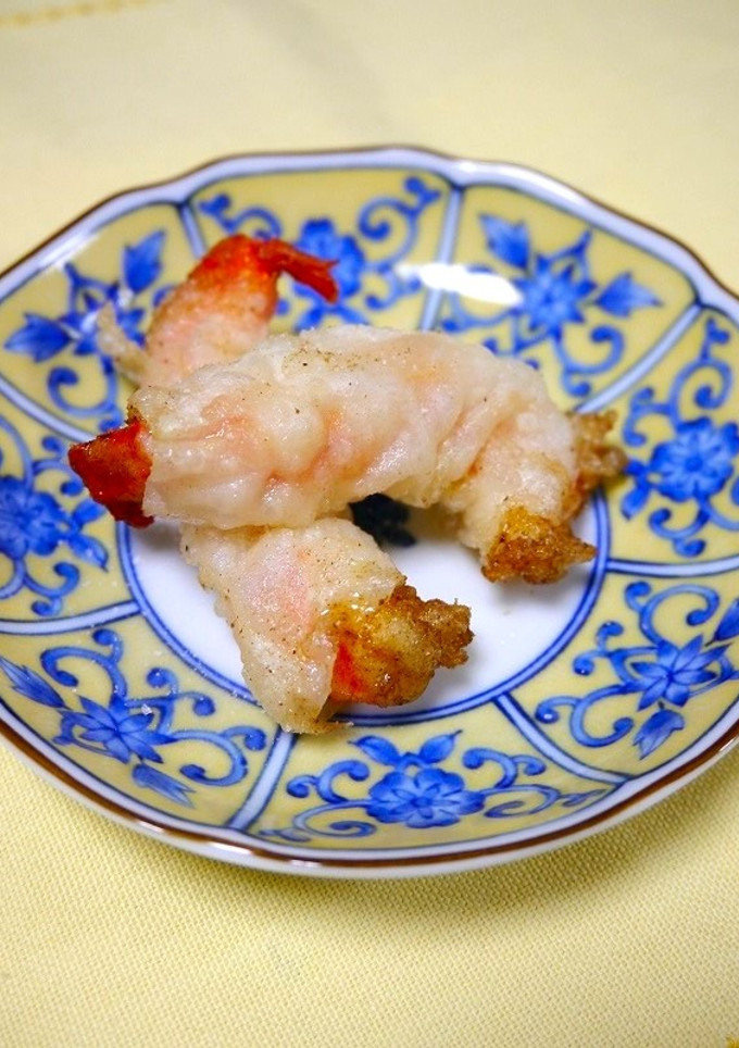 簡単！エビの焼売の皮揚げ-レシピのメイン写真