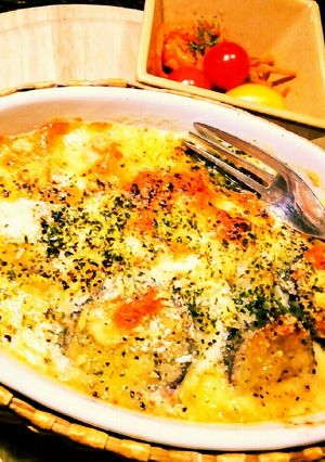 新食感「茄子と絹豆腐のグラタン」-レシピのメイン写真