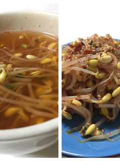 大豆もやしスープと大豆もやしナムル-レシピのメイン写真